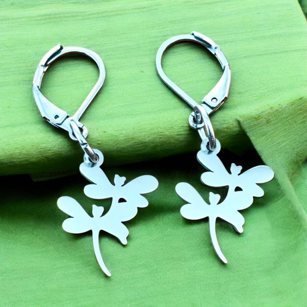 🆕 Dragonfly Earrings Stainless Steel
